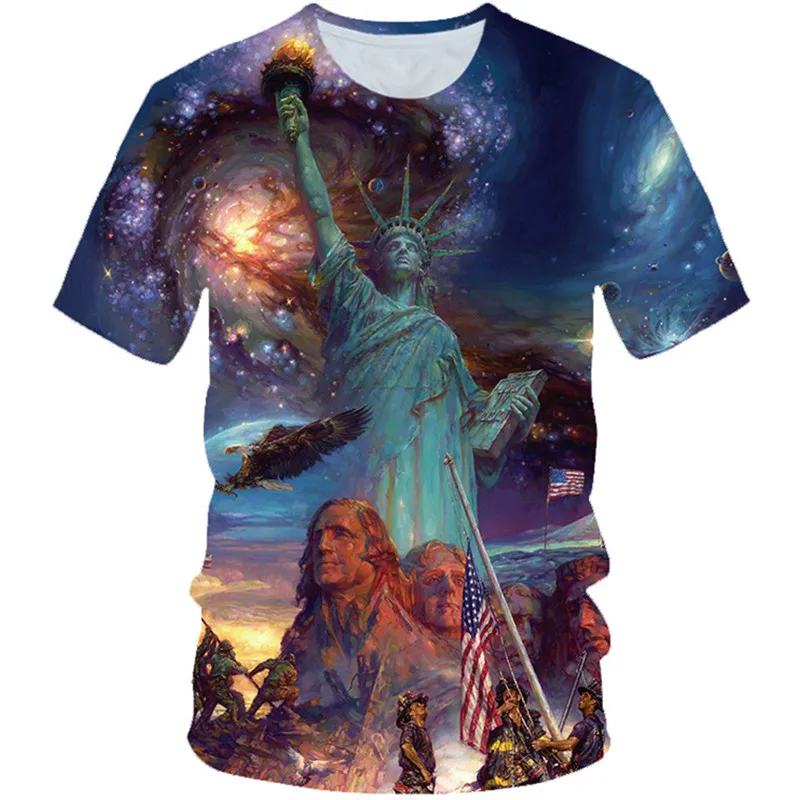 4-20T Kids Space Galaxy American Statue of Liberty T Shirt Boy Girls 3D Print Tshirts 2022 Summer Children USA Flag Cool T-Shirt
4-20T Kids Space Galaxy American Statue of Liberty T Shirt Boy Girls 3D Print Tshirts 2022 Summer Children USA Flag Cool T-Shirt