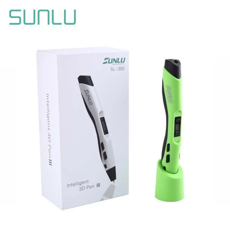 SL-300 Children Scribble 3D Pen Green Color SUNLU 3D Printing Pens For School Explore Intelligence Gadget As Birthday Gift
SL-300 Children Scribble 3D Pen Green Color SUNLU 3D Printing Pens For School Explore Intelligence Gadget As Birthday Gift
