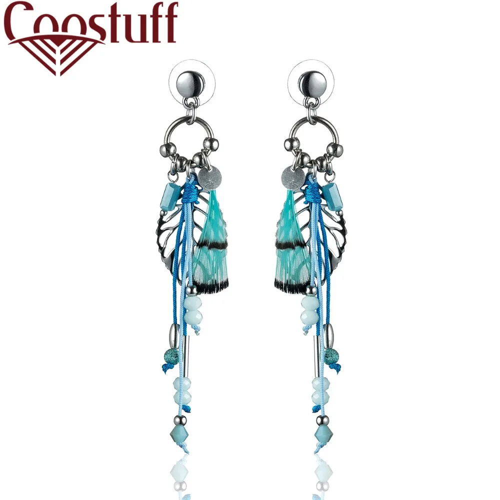 2018 Bohemia Feathers Women Long Earrings Original Trend Fashion Jewelry Wholesale Dangle pendientes brincos earrings for Women
2018 Bohemia Feathers Women Long Earrings Original Trend Fashion Jewelry Wholesale Dangle pendientes brincos earrings for Women