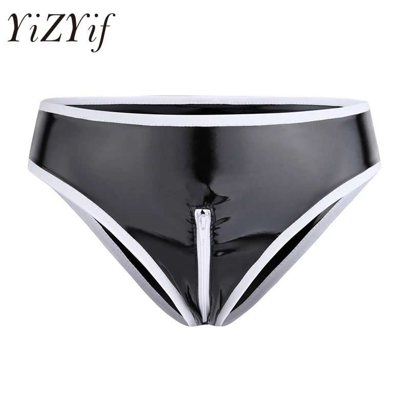 YiZYiF Sexy Women's Lingerie Wetlook Patent Leather Erotic Crotchless Zipper Message Briefs Underwear Bikini Panties Clubwear
YiZYiF Sexy Women's Lingerie Wetlook Patent Leather Erotic Crotchless Zipper Message Briefs Underwear Bikini Panties Clubwear
