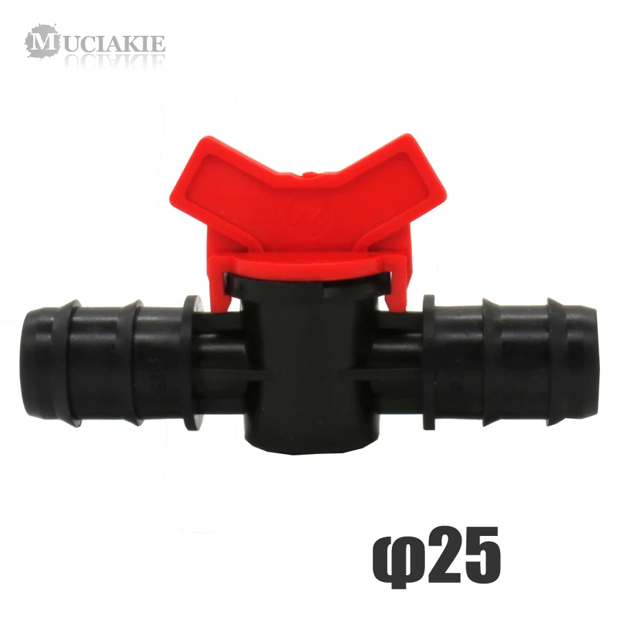 MUCIAKIE 1PC 25mm Equal Switch Valve Connector for Garden Irrigation Garden Faucet Barbed Double Way Coupling Adaptor Hose Tap
MUCIAKIE 1PC 25mm Equal Switch Valve Connector for Garden Irrigation Garden Faucet Barbed Double Way Coupling Adaptor Hose Tap