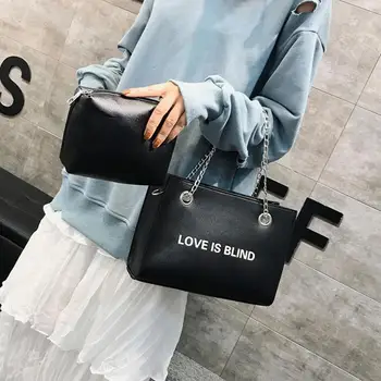 2 Pcs/set Fashion Women Shoulder Bags PU Leather Chain Handbag Ladies Casual Crossbody Bag Girls Solid Bolso Handbag Mujer New
2 Pcs/set Fashion Women Shoulder Bags PU Leather Chain Handbag Ladies Casual Crossbody Bag Girls Solid Bolso Handbag Mujer New