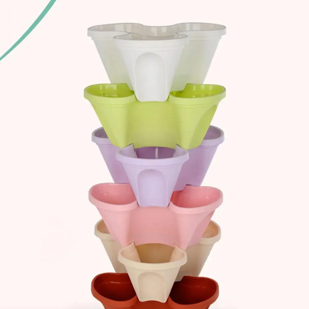 LanLan Stack-up Type Stereoscopic Flowerpot Strawberry Plant Pot for Flower Vegetables Decoration
LanLan Stack-up Type Stereoscopic Flowerpot Strawberry Plant Pot for Flower Vegetables Decoration