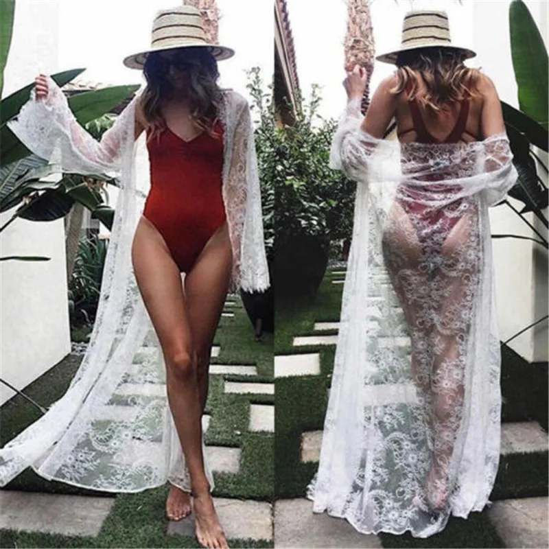 2019 Fashion Sexy Lace Crochet Cover Ups Women Solid White Black Lace Beach Caidigan Long Sleeve Summer Beach Dresses For Women
2019 Fashion Sexy Lace Crochet Cover Ups Women Solid White Black Lace Beach Caidigan Long Sleeve Summer Beach Dresses For Women