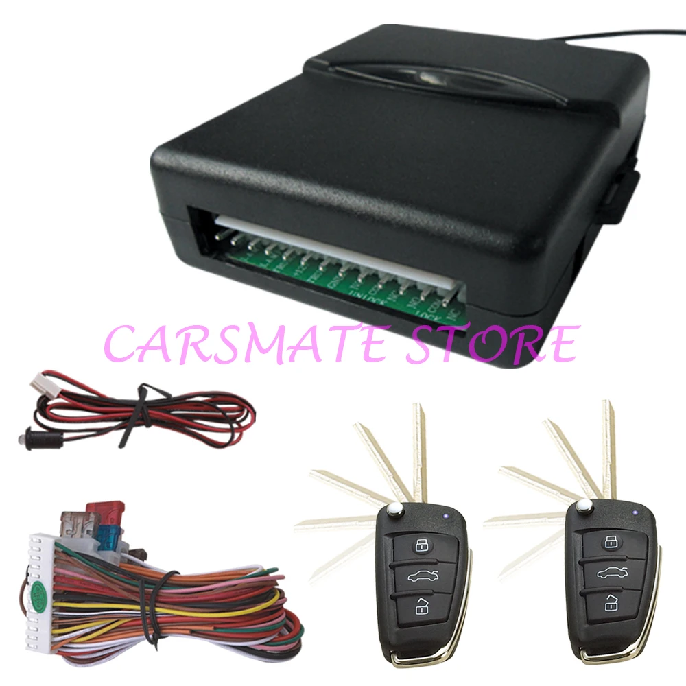 Universal Car Keyless Entry System Remote Lock / Unlock / Trunk Release / Windows Rising Output for DC 12V Cars Carsmate
Universal Car Keyless Entry System Remote Lock / Unlock / Trunk Release / Windows Rising Output for DC 12V Cars Carsmate