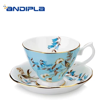 170ML Pastoral Style Ceramic Bone china Coffee Milk Cup with Saucer Kitn Drinkware Gold Border Black Tea Mug for Birthday Gifts
170ML Pastoral Style Ceramic Bone china Coffee Milk Cup with Saucer Kitn Drinkware Gold Border Black Tea Mug for Birthday Gifts