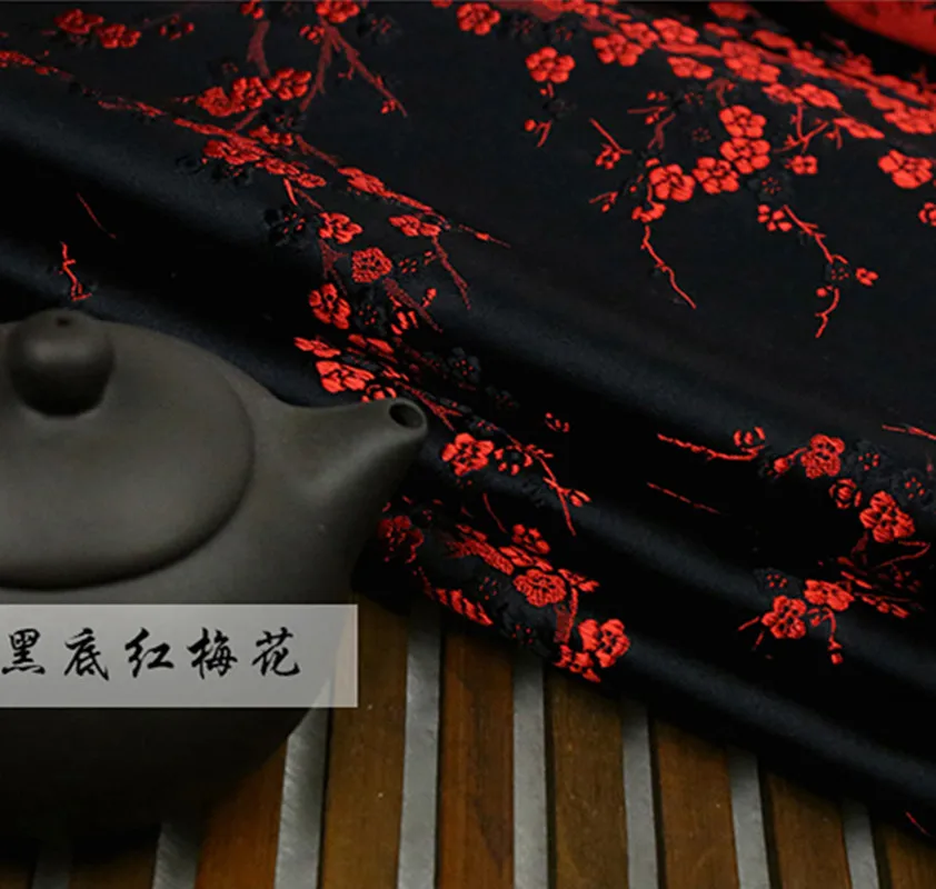 red plum floral fabric imitate silk Brocade Fabric Damask Jacquard Upholstery Furnishing patchwork fabric sewing tissue 75*50cm
red plum floral fabric imitate silk Brocade Fabric Damask Jacquard Upholstery Furnishing patchwork fabric sewing tissue 75*50cm
