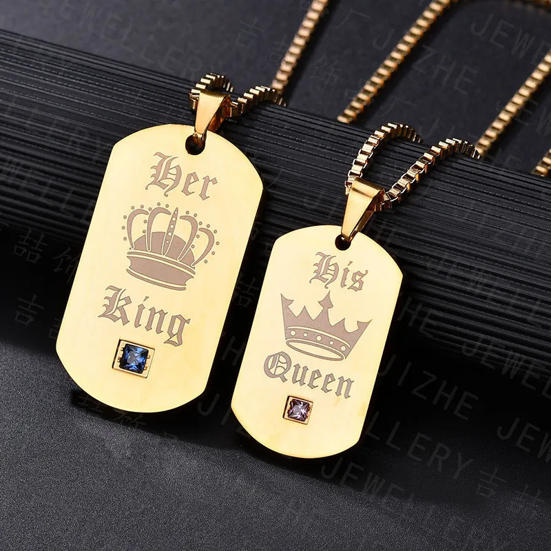 Fashion jewelry Charm Hip Hop Couple Long Gold Pendant Necklaces for Women Men stainless steel Crown statement Chain Necklaces
Fashion jewelry Charm Hip Hop Couple Long Gold Pendant Necklaces for Women Men stainless steel Crown statement Chain Necklaces