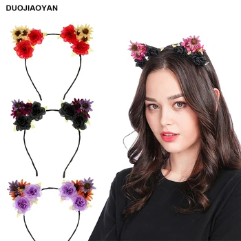 DUOJIAOYAN cat ears hair hoop custom flower hair bands for women girl Christmas party kid headband accessories
DUOJIAOYAN cat ears hair hoop custom flower hair bands for women girl Christmas party kid headband accessories