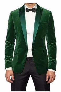 Mens Green Velvet Smoking Jacket Luxury Wedding Dinner Party Tuxedo Coat Blazer wedding suits for men
Mens Green Velvet Smoking Jacket Luxury Wedding Dinner Party Tuxedo Coat Blazer wedding suits for men