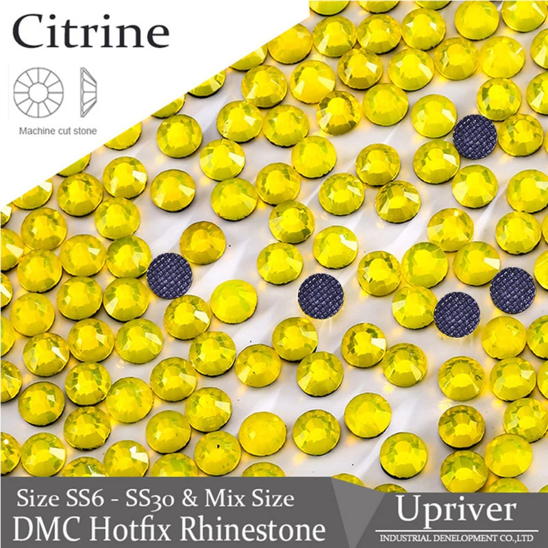 Upriver DMC Hotfix Rhienstones Glitter Glass Strass Citrine Machine Cut DIY Gemstones
Upriver DMC Hotfix Rhienstones Glitter Glass Strass Citrine Machine Cut DIY Gemstones
