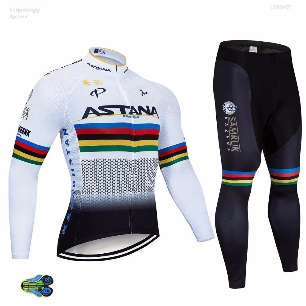 2019 UCI Team White ASTANA Cycling Jersey 12D Pad Bike Pants Ropa Ciclismo Men Spring/Autumn BICYCLE Maillot Culotte Clothing
2019 UCI Team White ASTANA Cycling Jersey 12D Pad Bike Pants Ropa Ciclismo Men Spring/Autumn BICYCLE Maillot Culotte Clothing