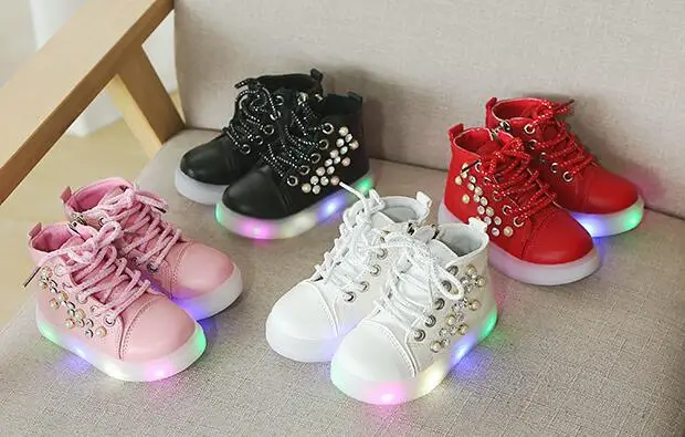 AI LIANG new fashion casual light children's shoes rhinestones LED luminous girl soft baby casual shoes
AI LIANG new fashion casual light children's shoes rhinestones LED luminous girl soft baby casual shoes