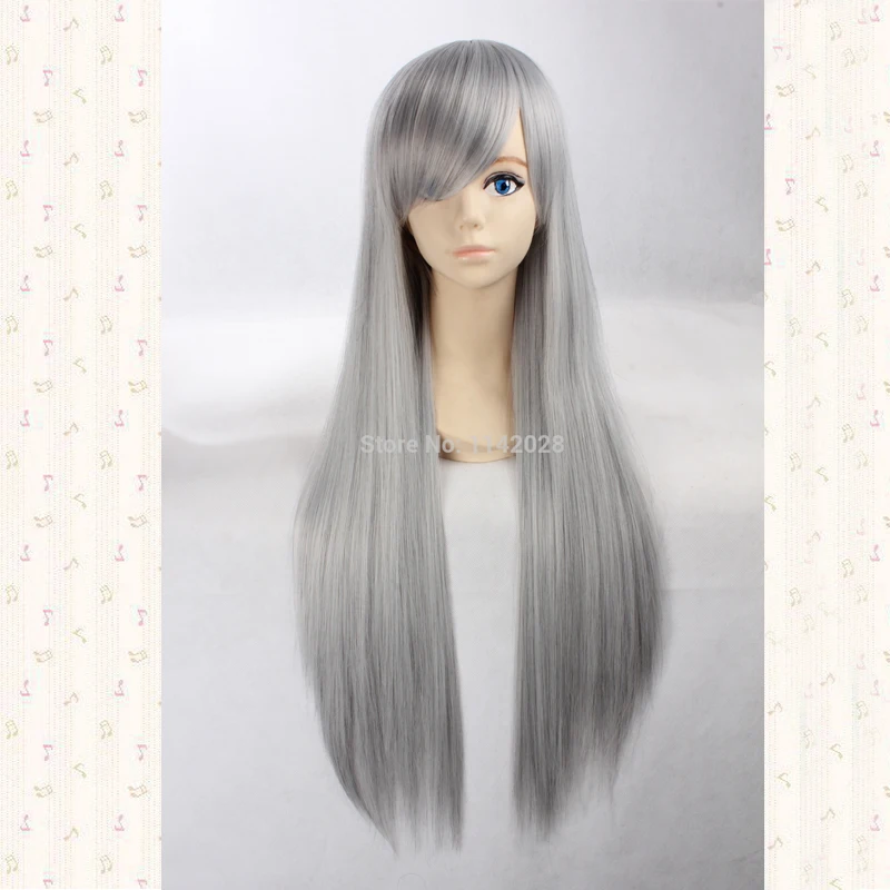 Sephiroth 80cm Silvery Grey Long Straight Inclined Bangs Synthetic Hair Cosplay Wig + Wig Cap
Sephiroth 80cm Silvery Grey Long Straight Inclined Bangs Synthetic Hair Cosplay Wig + Wig Cap
