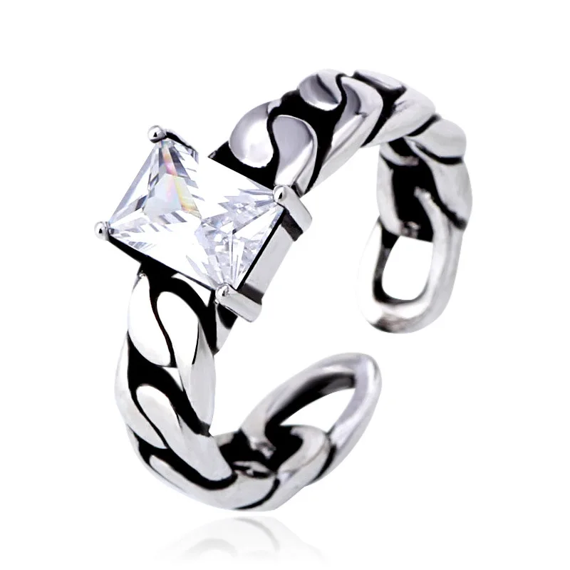 XIYANIKE 925 Sterling Silver Jewelry AAA CZ Zircon Crystal Black Chain Ring For Party Women Adjustable Ring Anillo Bague VRS2135
XIYANIKE 925 Sterling Silver Jewelry AAA CZ Zircon Crystal Black Chain Ring For Party Women Adjustable Ring Anillo Bague VRS2135