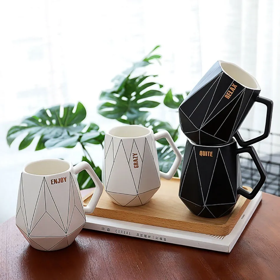 Creative Ceramis Mugs Polygon Coffee Cup Geometric Travel Mugs And Cups Office Milk Cup Coffe Cups CU070901
Creative Ceramis Mugs Polygon Coffee Cup Geometric Travel Mugs And Cups Office Milk Cup Coffe Cups CU070901