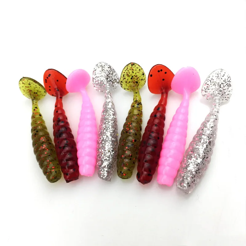 20Pcs/lot Soft Silicone Bait Artificial 4.5cm 1.34g T Tail Worm Lures Lifelike Simulation Swim Bait
20Pcs/lot Soft Silicone Bait Artificial 4.5cm 1.34g T Tail Worm Lures Lifelike Simulation Swim Bait