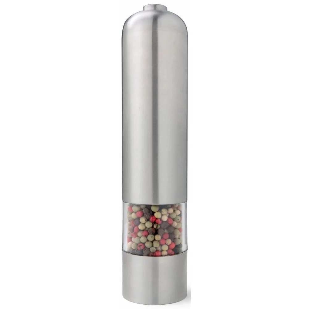 Stainless Steel Case Electric Pepper Mill,Ceramic Burr Salt Grinder,Battery Operated,Coarse Adjust,Portable and Fashion New
Stainless Steel Case Electric Pepper Mill,Ceramic Burr Salt Grinder,Battery Operated,Coarse Adjust,Portable and Fashion New