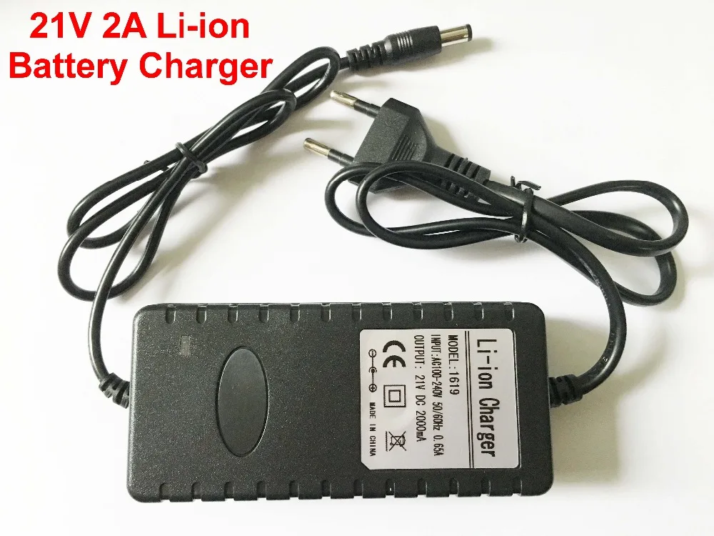 1pcs 21V 2A 2000mA Lithium Battery Charger Electric Screwdriver 18V 5Series 18650 Lithium Battery Charger DC 5.5 mm* 2.1 mm
1pcs 21V 2A 2000mA Lithium Battery Charger Electric Screwdriver 18V 5Series 18650 Lithium Battery Charger DC 5.5 mm* 2.1 mm