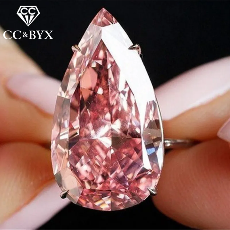 CC Luxury Jewelry Rings For Women Pink Cubic Zirconis Big Stone Hyperbole Wedding Engagement Bridal Ring Drop Shipping CC2153
CC Luxury Jewelry Rings For Women Pink Cubic Zirconis Big Stone Hyperbole Wedding Engagement Bridal Ring Drop Shipping CC2153