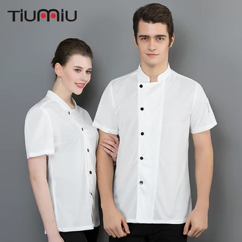 2019 New Chef Uniform Summer Short Sleeve Breathable Net Comfortable Chef Shirt Chef White Black Jacket Men Women Cook Workwear
2019 New Chef Uniform Summer Short Sleeve Breathable Net Comfortable Chef Shirt Chef White Black Jacket Men Women Cook Workwear