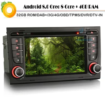 Android 8.0 Autoradio Octa Core DAB+ GPS SAT NAV Car CD Player WiFi 4G Radio RDS BT USB SD DVR OBD DVT-IN for AUDI S4 Bluetooth
Android 8.0 Autoradio Octa Core DAB+ GPS SAT NAV Car CD Player WiFi 4G Radio RDS BT USB SD DVR OBD DVT-IN for AUDI S4 Bluetooth