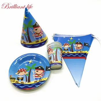 48pcs Disney Little Pirate Theme Baby Shower Children Birthday Party Disposable Cup Plate Banner Decoration Festival Flag Cap
48pcs Disney Little Pirate Theme Baby Shower Children Birthday Party Disposable Cup Plate Banner Decoration Festival Flag Cap