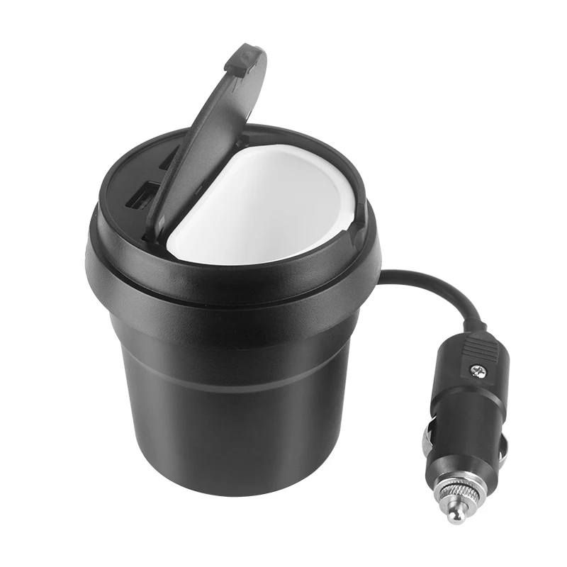 Car Charger Cup Holder Dual Cigarette Lighter Sockets Power Adapter with Dual USB Ports and ash tray for iPhone 4/5/6/6S Plus
Car Charger Cup Holder Dual Cigarette Lighter Sockets Power Adapter with Dual USB Ports and ash tray for iPhone 4/5/6/6S Plus