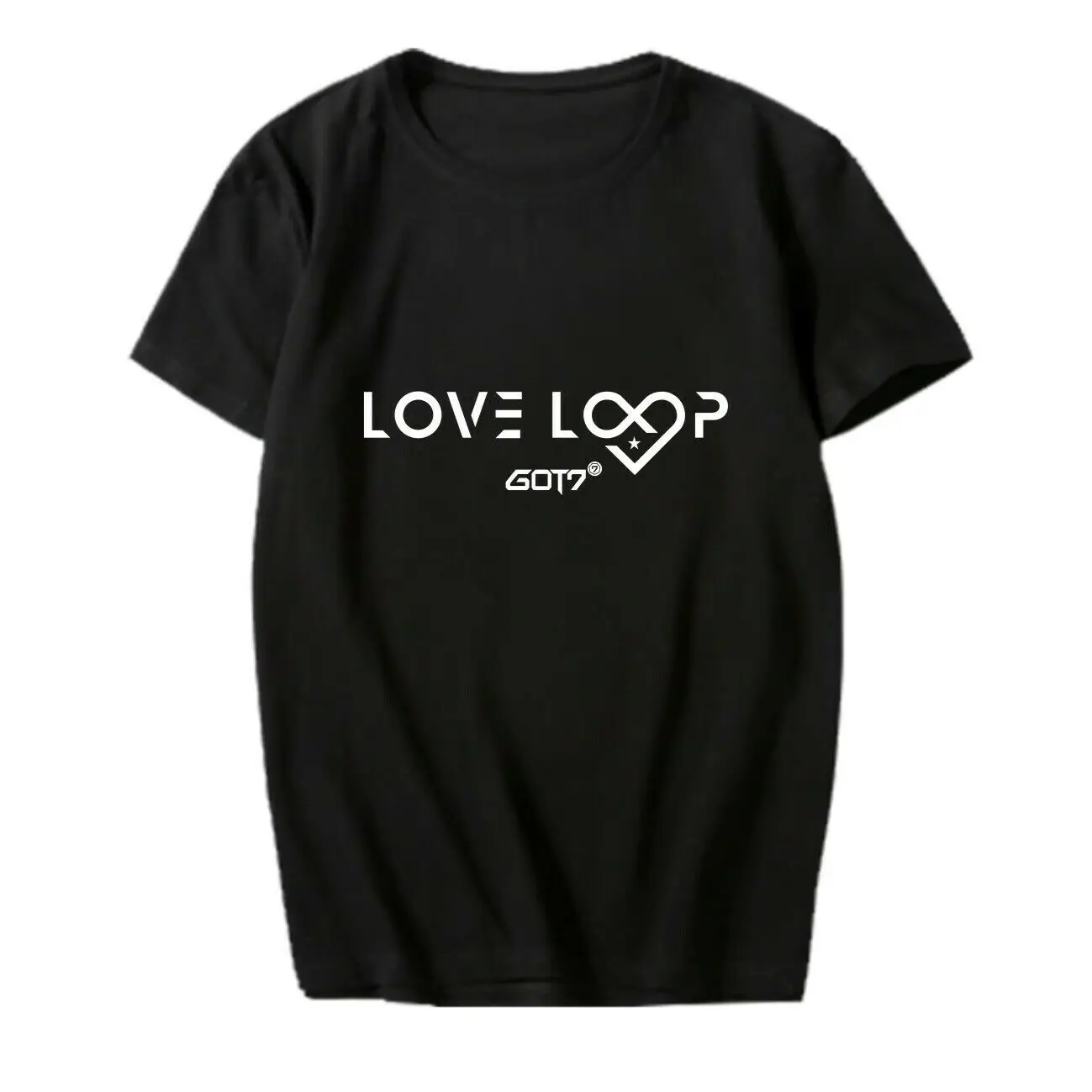 Хлопковая футболка BomHCS Kpop GOT7 LOVE LOOP, Повседневная Базовая футболка, топы унисекс с коротким рукавом
Хлопковая футболка BomHCS Kpop GOT7 LOVE LOOP, Повседневная Базовая футболка, топы унисекс с коротким рукавом