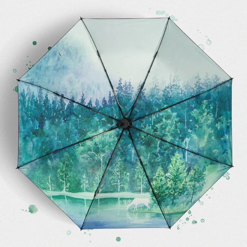 Landscape Painting Folding Umbrella Rain Women Waterproof Anti UV Sun Umbrellas Paraguas Girls Guarda Chuva Women's Umbrella
Landscape Painting Folding Umbrella Rain Women Waterproof Anti UV Sun Umbrellas Paraguas Girls Guarda Chuva Women's Umbrella