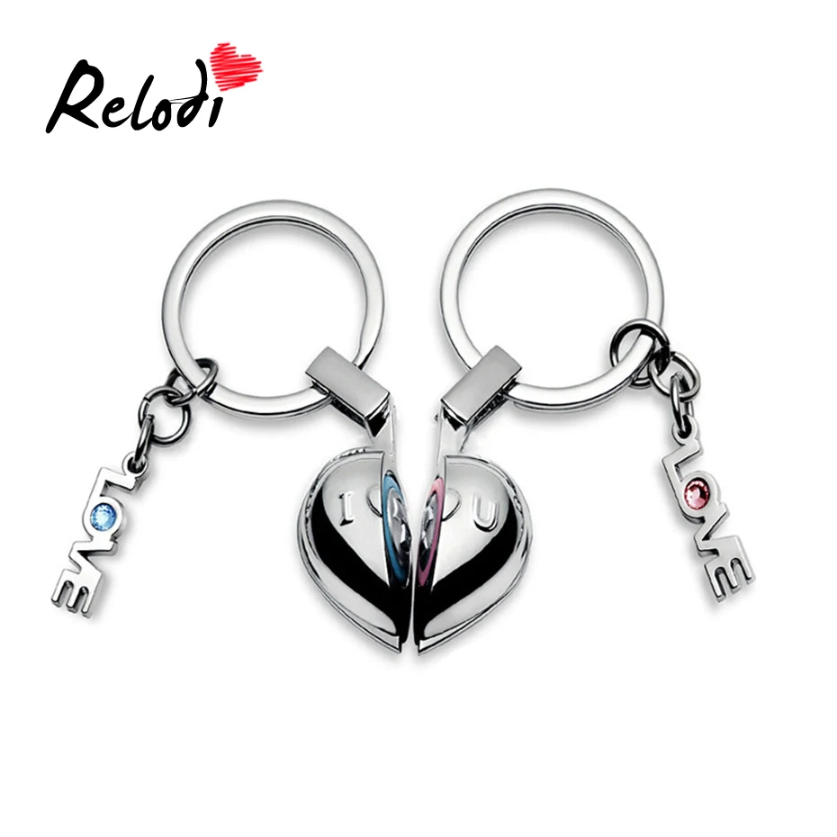 Relodi Magnetic Creative Half Heart Shadow Couple Keychain will Sound I Love You Romantic Key Protector Gift for Lovers SP2176
Relodi Magnetic Creative Half Heart Shadow Couple Keychain will Sound I Love You Romantic Key Protector Gift for Lovers SP2176