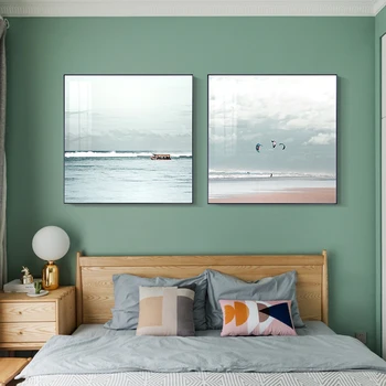 Nordic Seascape Bright Sky Sea Clouds Canvas Painting Poster Print Modern Wall Art Pictures For Living Room Bedroom home deco
Nordic Seascape Bright Sky Sea Clouds Canvas Painting Poster Print Modern Wall Art Pictures For Living Room Bedroom home deco