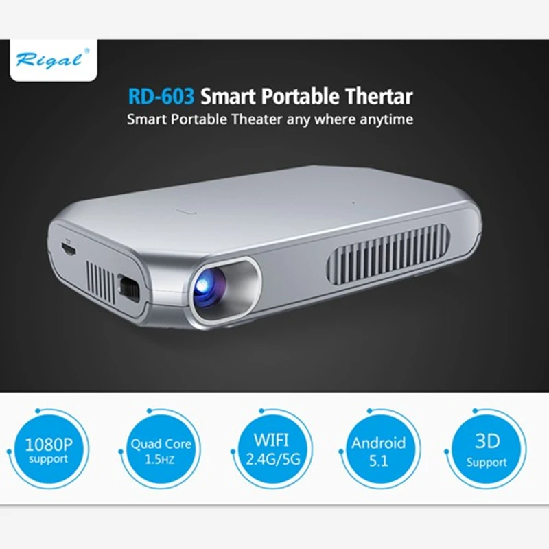 Android WiFi Bluetooth LED Proyector Pico Pocket HD Portable Shutter Active 3D DLP LINK MINI Projector
Android WiFi Bluetooth LED Proyector Pico Pocket HD Portable Shutter Active 3D DLP LINK MINI Projector