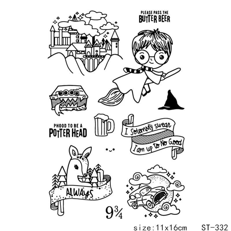 ZhuoAng Magic school/Harry Potter Transparent and Clear Stamp DIY Scrapbooking Album Card Making DIY Decoration Making
ZhuoAng Magic school/Harry Potter Transparent and Clear Stamp DIY Scrapbooking Album Card Making DIY Decoration Making
