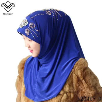 Wechery Girls Shawls Muslim Islamic Arab Floral Hijab Silky Instant Caps Cute Headscarf for Girl Black Red Pink Blue White
Wechery Girls Shawls Muslim Islamic Arab Floral Hijab Silky Instant Caps Cute Headscarf for Girl Black Red Pink Blue White