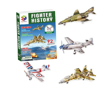Educational creative fighter history plane aircraft 3D paper jigsaw puzzle develop assemble model children kid gift toy 4pcs/set
Educational creative fighter history plane aircraft 3D paper jigsaw puzzle develop assemble model children kid gift toy 4pcs/set