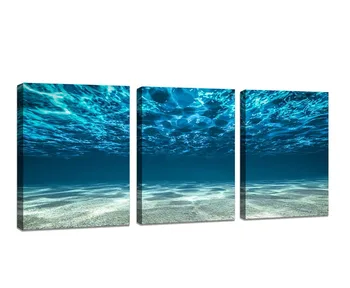 Wall Art 3 Panels Print Blue Ocean Sea Canvas Seaview Bottom View Pictures Painting Pictures for living room home decor
Wall Art 3 Panels Print Blue Ocean Sea Canvas Seaview Bottom View Pictures Painting Pictures for living room home decor
