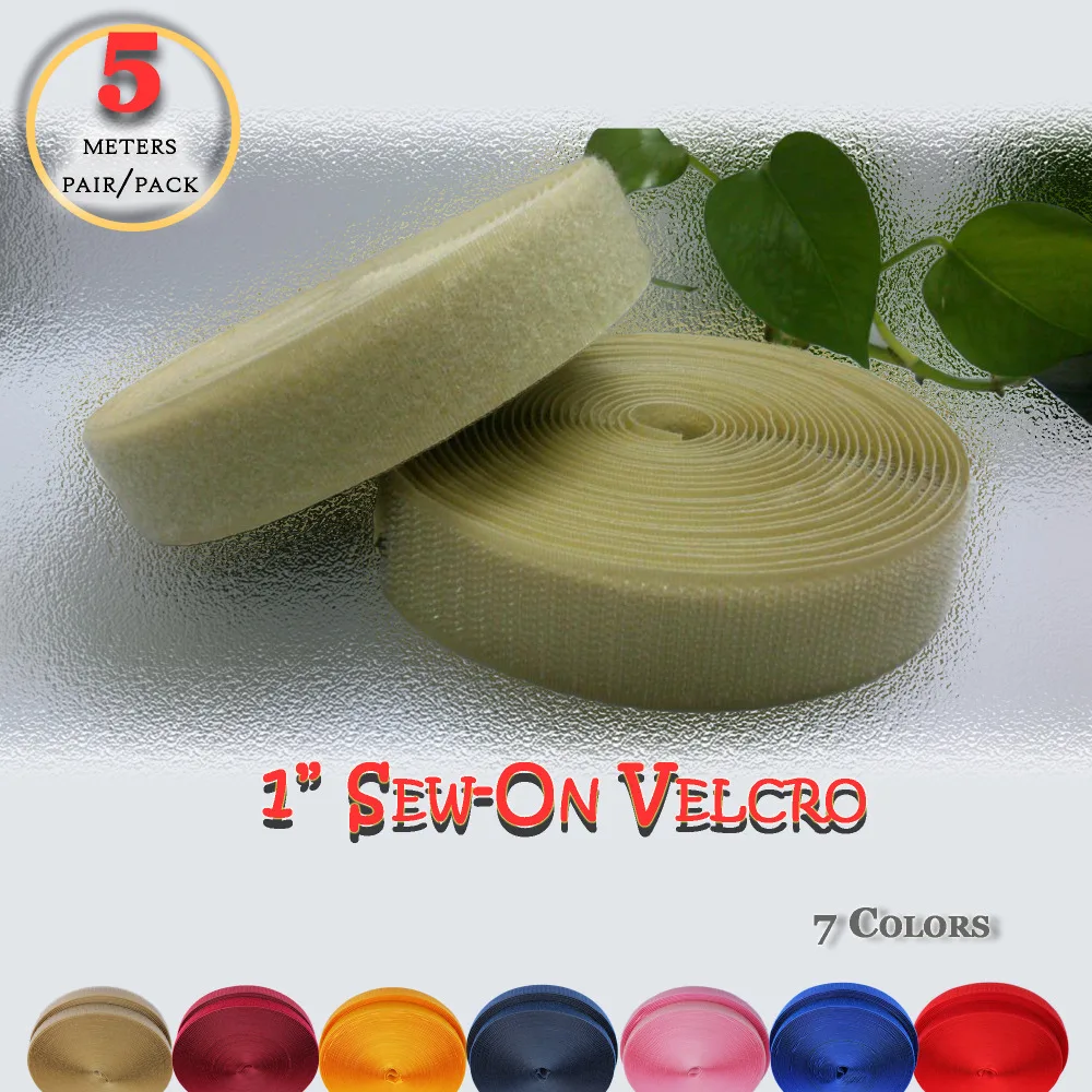 5meter pack 1 inch hook and loop fastener grip tape sew on velco 7 colors craft sewing & repairs
5meter pack 1 inch hook and loop fastener grip tape sew on velco 7 colors craft sewing & repairs