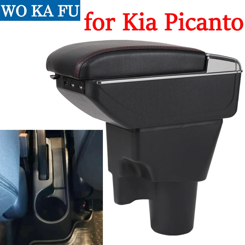For Kia Picanto armrest box armrest universal car center console modification accessories double raised with USB
For Kia Picanto armrest box armrest universal car center console modification accessories double raised with USB