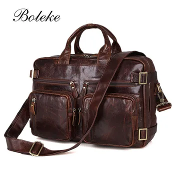 Retro Men Bag Oil Wax Genuine Leather Business Briefcase Brand Large Capacity Handmade Messenger Shoulder Crossbody Bag 7026
Retro Men Bag Oil Wax Genuine Leather Business Briefcase Brand Large Capacity Handmade Messenger Shoulder Crossbody Bag 7026