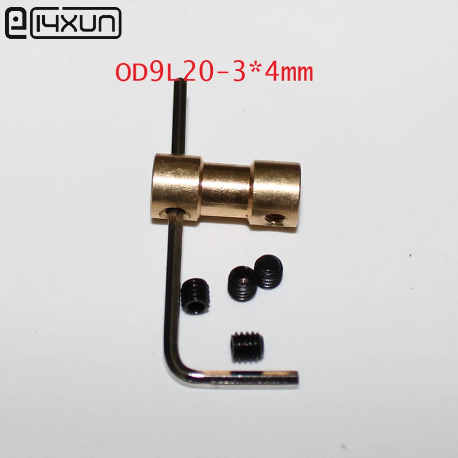 6 комплектов OD9L20 3x4 мм соединитель двигателя жесткого метра от 3 до 4