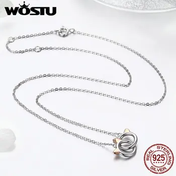 WOSTU Hot Sale Real 925 Sterling Silver Pet Cat Link Pendant Necklace For Women 2019 New Brand Jewelry Gift FIN252
WOSTU Hot Sale Real 925 Sterling Silver Pet Cat Link Pendant Necklace For Women 2019 New Brand Jewelry Gift FIN252