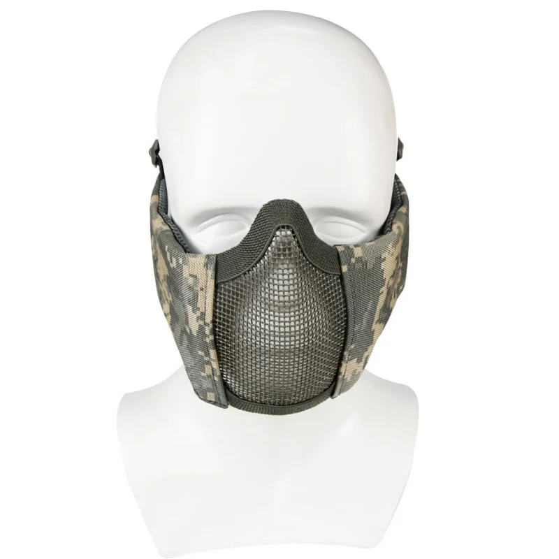 1000D Nylon Half Mask Low Carbon Steel Adjustable Folding Portable Mouth Ear Protection Military Tactical Face Protection
1000D Nylon Half Mask Low Carbon Steel Adjustable Folding Portable Mouth Ear Protection Military Tactical Face Protection