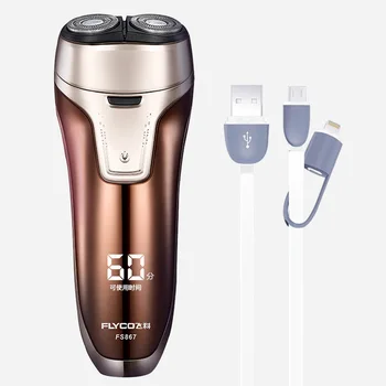 Flyco Shaving Machine for Men Rasoir Femme Golarka Electric Shavers for Men FS867-G 2 in1 USB Cable For Iphone Ipad
Flyco Shaving Machine for Men Rasoir Femme Golarka Electric Shavers for Men FS867-G 2 in1 USB Cable For Iphone Ipad