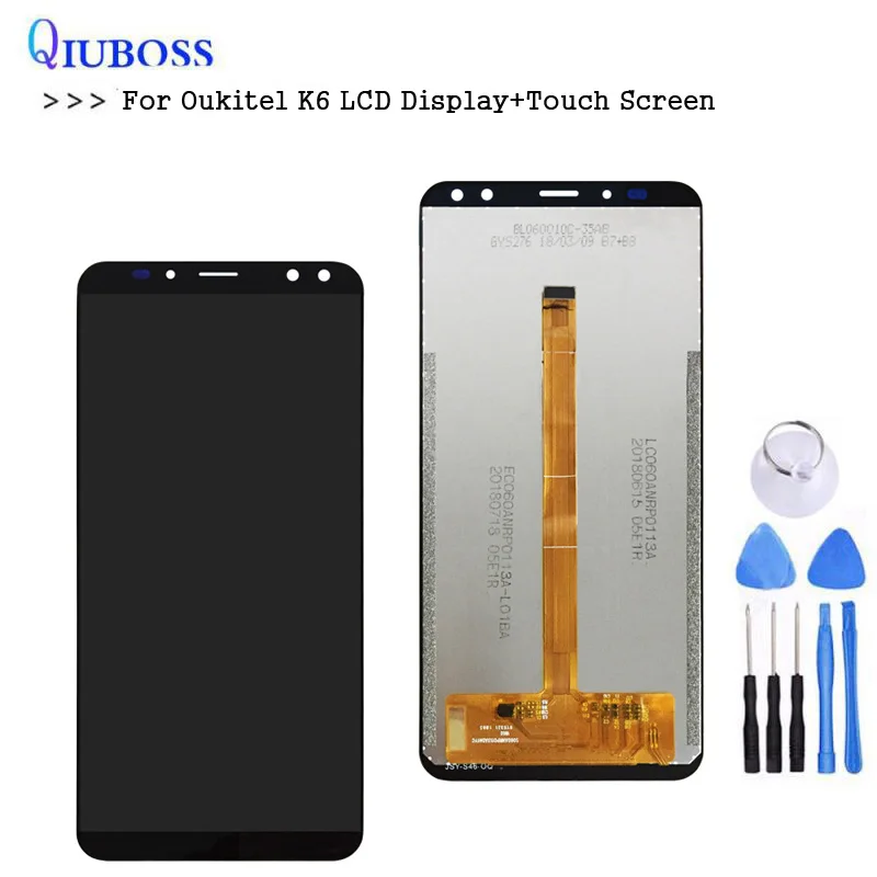 For Oukitel K6 LCD Display+Touch Screen 100%Tested LCD Digitizer Glass Replacement with free tools
For Oukitel K6 LCD Display+Touch Screen 100%Tested LCD Digitizer Glass Replacement with free tools