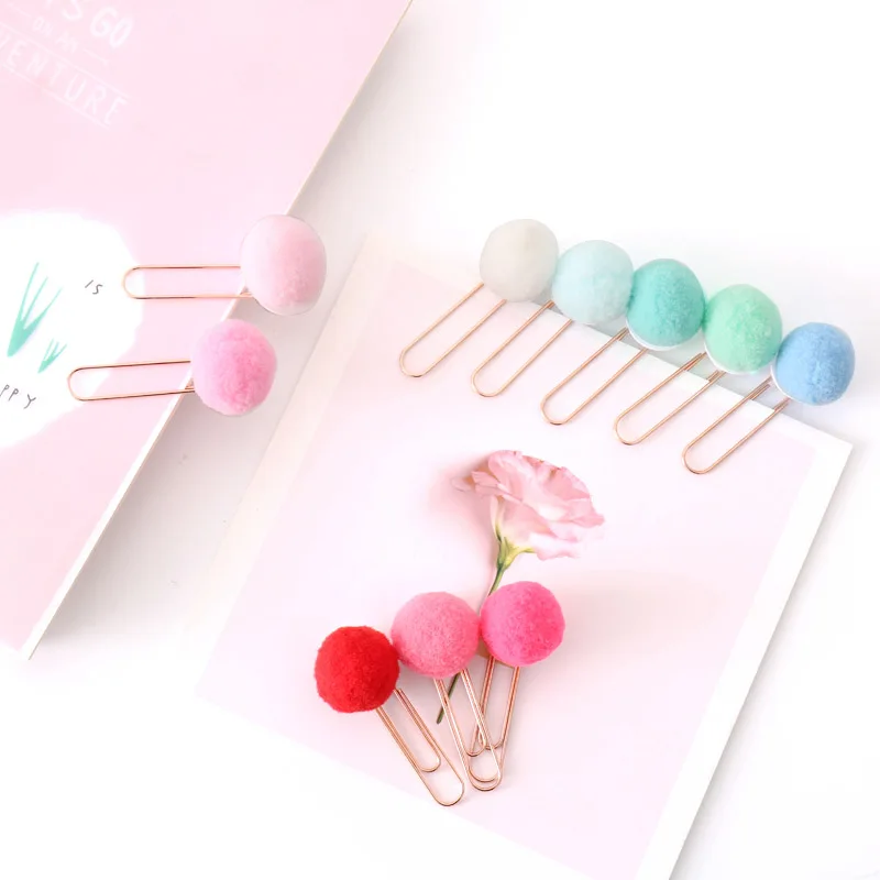 Random color 10 pcs cute Hairball rose gold cilp modelling Paper clip Fashion business office lady style Office stationery set
Random color 10 pcs cute Hairball rose gold cilp modelling Paper clip Fashion business office lady style Office stationery set