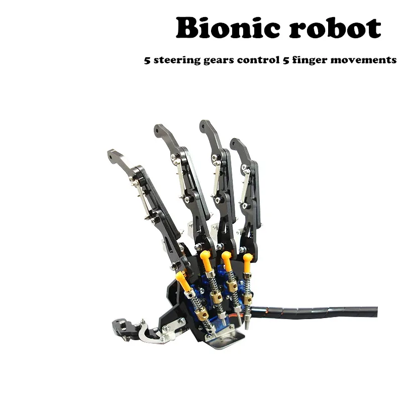 DIY new bionic robot hand arm accessories mechanical claws palm finger diy kit 5 steering gear control 5 finger movement RC robo
DIY new bionic robot hand arm accessories mechanical claws palm finger diy kit 5 steering gear control 5 finger movement RC robo