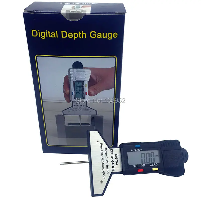 0-25MM Automatic spring Digital Depth Gauge meter tire Thread Depth Gauge with hook Tyre Tread Brake Pad WEAR
0-25MM Automatic spring Digital Depth Gauge meter tire Thread Depth Gauge with hook Tyre Tread Brake Pad WEAR