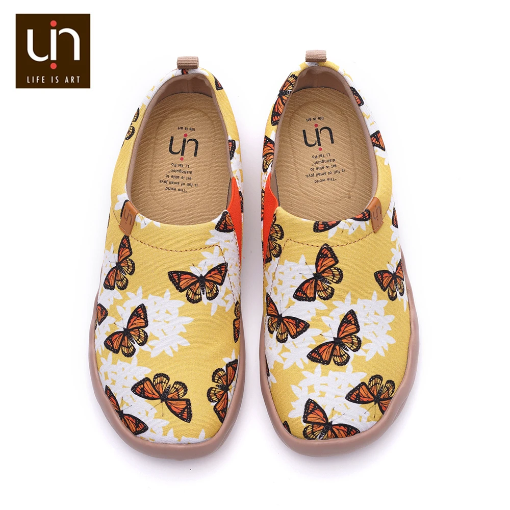 UIN Snowflake Butterfly Design Painted Canvas Flats for Women Lightweight Casual Flat Shoes Slip-on Loafers Outdoor Fashion
UIN Snowflake Butterfly Design Painted Canvas Flats for Women Lightweight Casual Flat Shoes Slip-on Loafers Outdoor Fashion