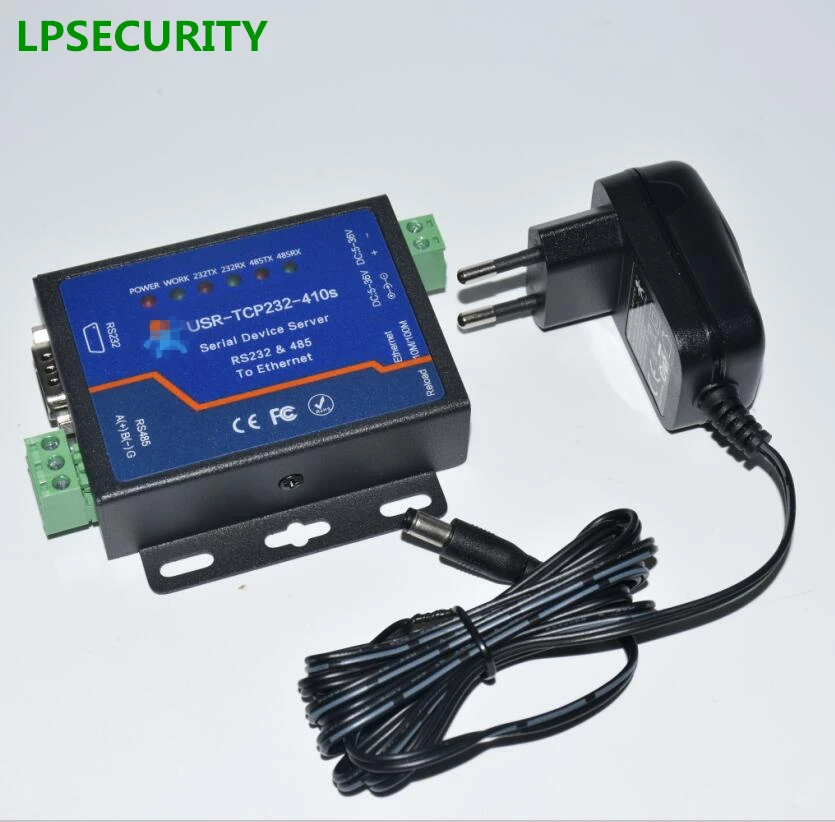 LPSECURITY USR-TCP232-410S RS232 RS485 to TCP/IP Converter Ethernet Serial Device Servers Modbus to Serial Ethernet DHCP DNS
LPSECURITY USR-TCP232-410S RS232 RS485 to TCP/IP Converter Ethernet Serial Device Servers Modbus to Serial Ethernet DHCP DNS